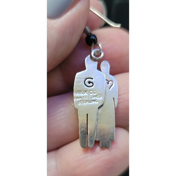 Sterling Silver Couple With Child Earrings By Far Fetched - Picture 3 of 6